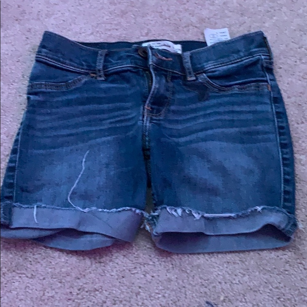 abercrombie kids jean shorts